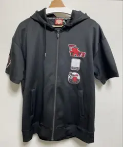 ✨セール！GOTCHA ガッチャ ワッペン 半袖 フルジップ パーカー メンズ