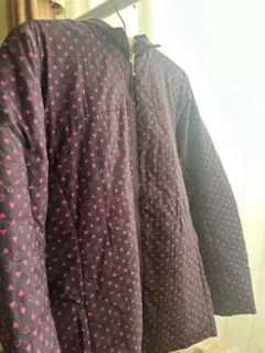 asics フード付きジャケット 黒・ピンク