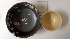 宇野千代 木箱入り桜模様の陶器セット