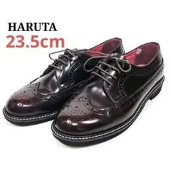 HARUTA ローファー　ウィングチップシューズ キルト付き ダークブラウン