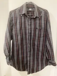 90s バーバリーロンドン　ノバチェック　チェックシャツ　M