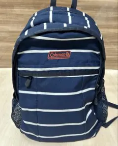 1/26まで出品　Coleman ネイビー ストライプ リュック15L