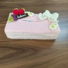 ハンドメイド☆ボックスティッシュケース☆ティッシュカバー
