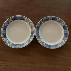 染付 皿 2枚セット 和食器 陶器 幸