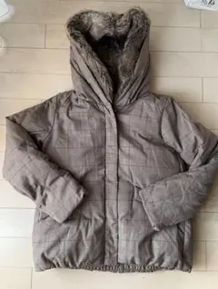 【お得！処分前】BACK NUMBER アウター　ダウンジャケット　チェック柄