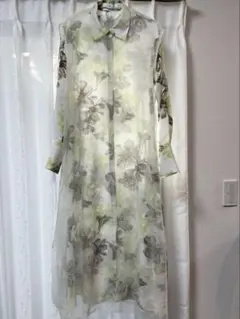 リリーブラウン　フロッキーオーガンジーワンピースセット