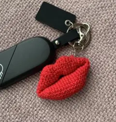 リップマークとハート♡キーホルダー