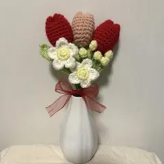 毛糸の花束　枯れない花束　プレゼント　手編み　花束のサムネイル
