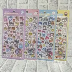 ま*な様 ボンボンドロップ 立体シール 4種セット