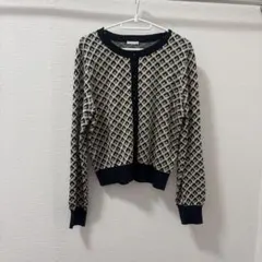 GU カーディガン 総柄 幾何学模様 春
