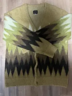 Needles ジグザグパターン カーディガン M