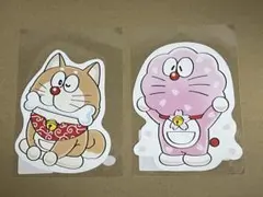 100% ドラえもん&フレンズ展 ダイカットポストカード 桜ドラえもん　柴犬