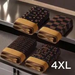 4XLメンズボクサーパンツ　4枚セット　伸縮性　メンズ　パンツ　下着　激安