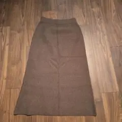 新品同様ブラウン タイトスカート フリーサイズ