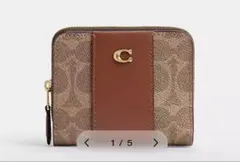 COACH ビルフォールドウォレットカラーブロックシグネチャーキャンパス