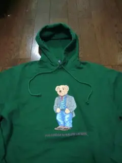 POLO by RALPH LAUREN ポロベア　パーカー　L　緑　90S