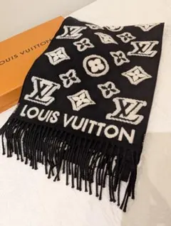 【希少】LOUIS VUITTON LV SKI マフラー・LV 3D ノワール