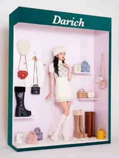 Darich チェックファーニットミニワンピース IVO
