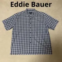Eddie Bauer 半袖シャツ XL ネイビー系