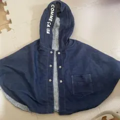 COMME CA ISM フード付きポンチョ