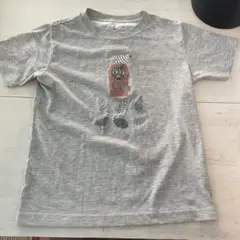 モンベル mont-bell 魚プリント グレー Tシャツ 140