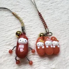 ご当地キティ 博多明太子 2点セット 根付け