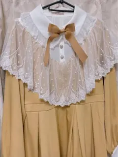 アマベル　クラシカルワンピース　イエロー