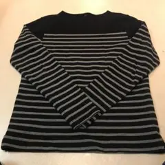 無印良品 MUJI 紳士 洗いざらし太番手ボートネック九分袖Ｔシャツ