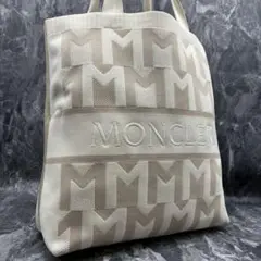 極美品✨ MONCLER KNIT TOTE モノグラムロゴ ニット トート