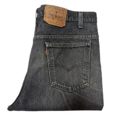 超美色 Levis 517 先染めブラック USA製 38×30 リーバイス 黒のサムネイル