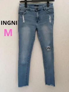 イング スキニー デニム ダメージ　M