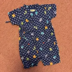 ミキハウス ホットビスケッツ 甚平 ロンパース Mサイズ(70~80cm)