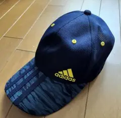 adidas ネイビー/イエロー キャップ