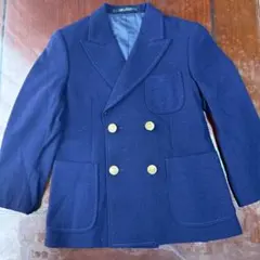 Hi-Land ネイビー ダブルブレストブレザー