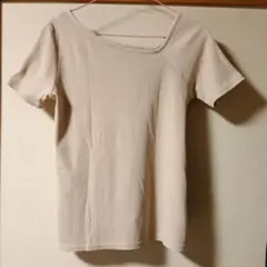 ❤再値下❤DAISY MERRY リブ編み　ベージュ　半袖Tシャツ　トップス　L