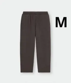 GU　ウォッシュドスウェットワイドパンツ　М　ブラウン　ビンテージ