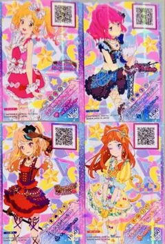 アイカツスターズ！ ブロマイド 香澄真昼 虹野ゆめ 桜庭ローラ 早乙女