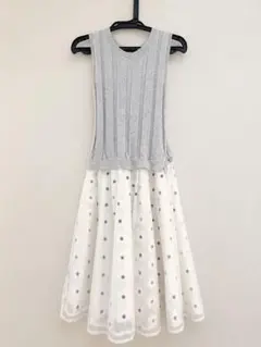 新品】リランドチュール チェリープリント楊柳ワンピース M - メルカリ