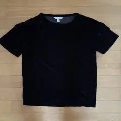 Calvin Klein Jeans 黒 XS ベルベット Tシャツ