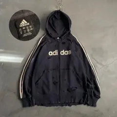 00's“old”adidas“three line“襤褸ジップhoodie 00's“old”adidas“three line“襤褸ジップhoodie - メルカリ