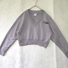 NIKE フェニックス フリース クロップド 　Vネック スウェット S