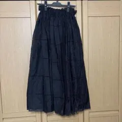 新品　Ample ロングスカート　黒のサムネイル