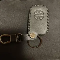 fleur レザーキーケース ブラック トヨタ