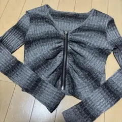 クロップド丈 長袖 トップス