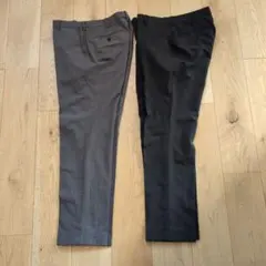 感動パンツ　ダブル仕上げ　ウエスト82 2本セット　グレー