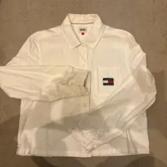 TOMMY JEANS ホワイト長袖シャツ M