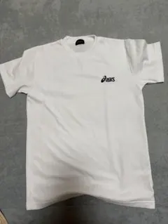 即日発送　asics ホワイト Tシャツ M 練習着　スポーツ