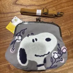 新品⭐️ アミューズメント限定品　スヌーピー刺繍コンパクトバッグ