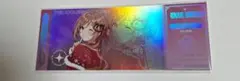 姫崎莉波　ホログラムチケット風カード　fête de Noël 学マス