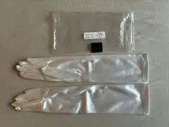 ホワイトサテンウェディンググローブ SS-40